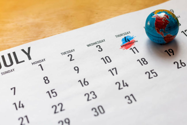 July 4 2019 – US Independence Day